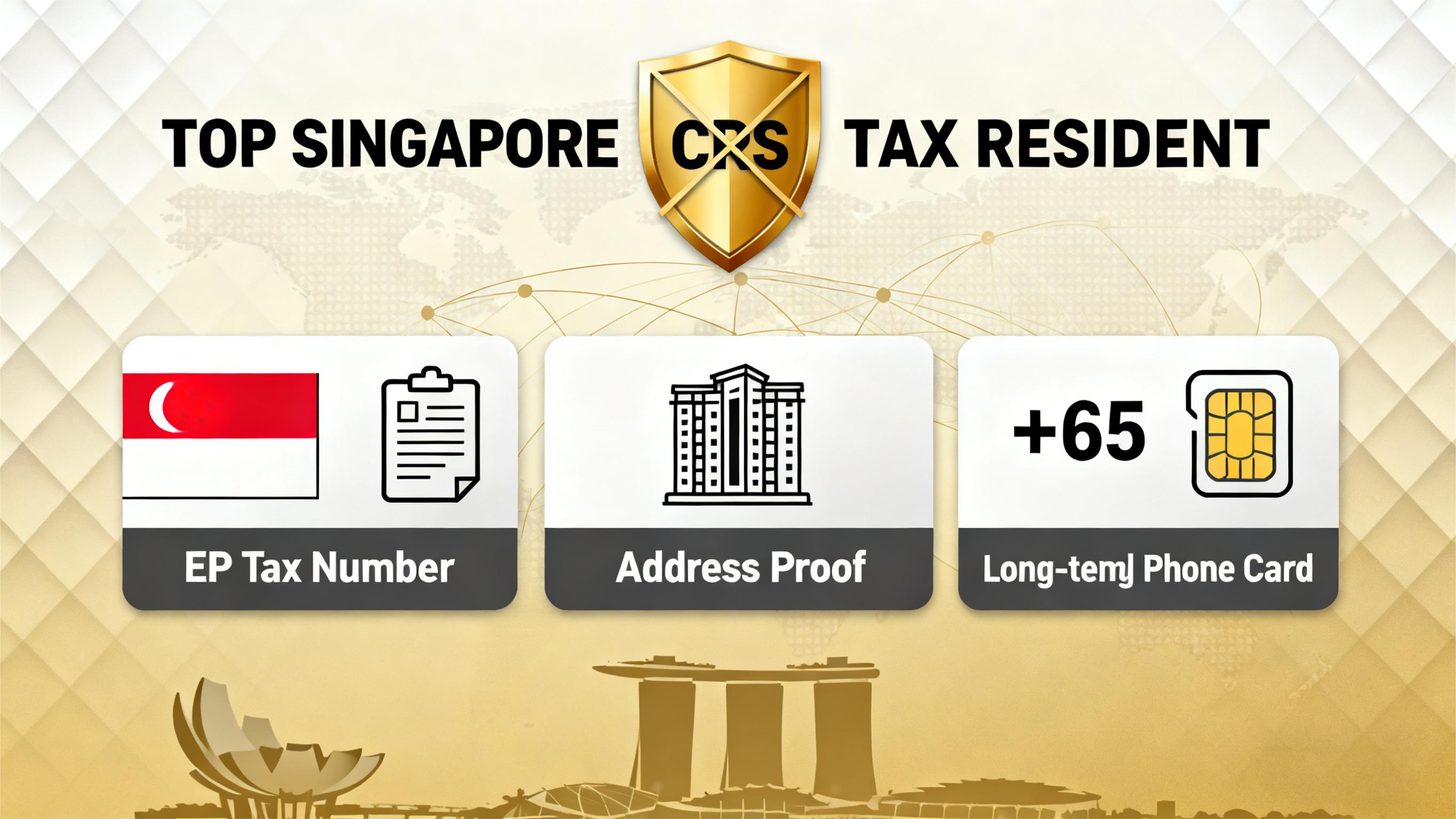 新加坡税务居民 “顶级三件套”：EP 税号 + 地址 + 电话卡，高净值人群的 CRS