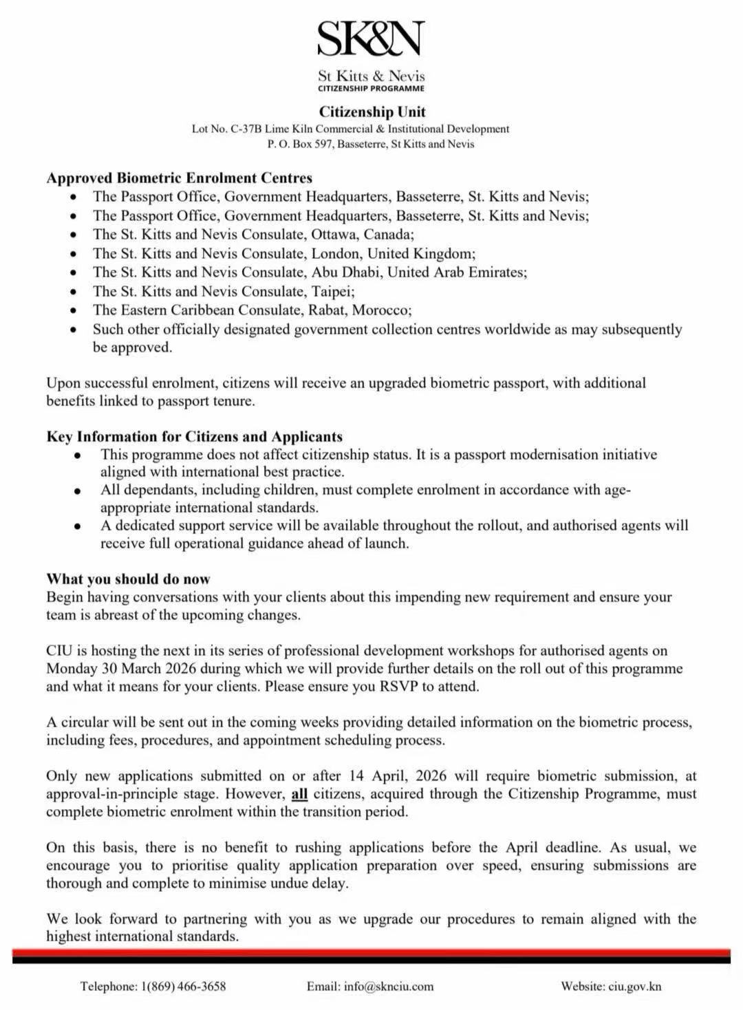 突发！圣基茨护照重大变革：4 月 14 日起强制录指纹，高净值家庭身份规划该如